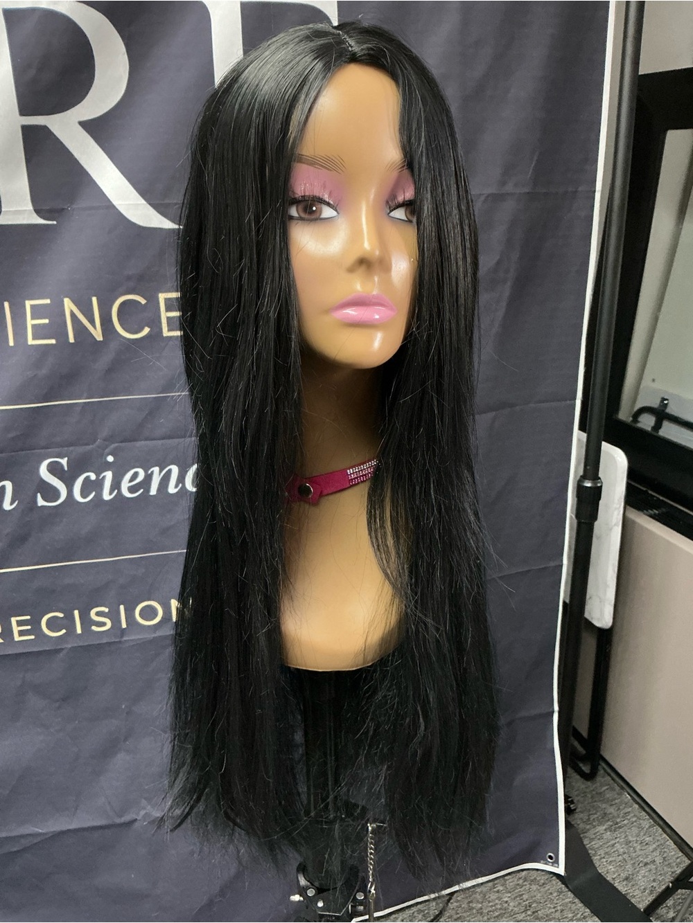 Black Straight Long Wig – Sleek Natural-Look Hair